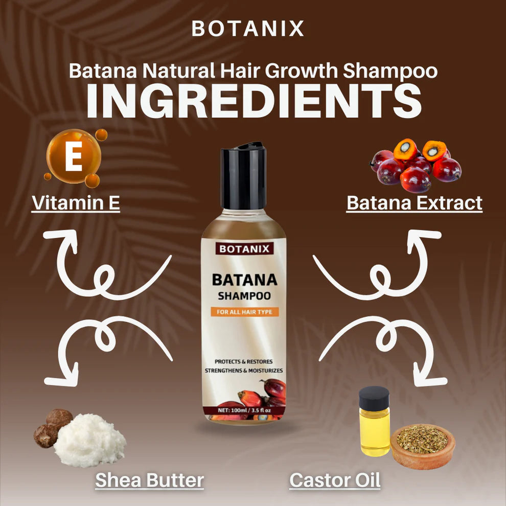 Shampoo per la crescita naturale dei capelli Batana