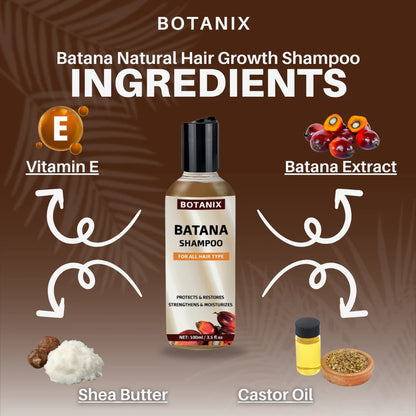Shampoo per la crescita naturale dei capelli Batana